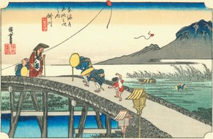Kakegawa av Hiroshige