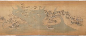 Tōkaidō-bildrulle av Hishikawa Moronobu