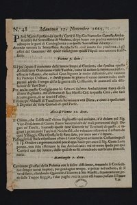 Gazzetta di Mantova - äldsta italienska tidningen, 1665 av Historic Object