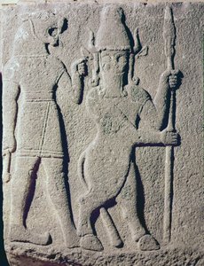 Den hettitiska guden Uomi, Karkemish, 11-900-talet f.Kr.