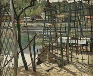 Landskap från Meudon, Frankrike, 1884 av Hjalmer Eilif Emanuel Peterssen