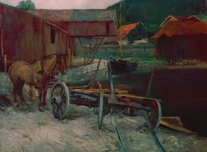 Sandvik bay (Sandviksbukta) av Hjalmer Eilif Emanuel Peterssen