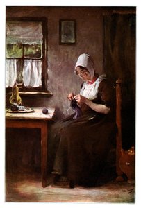 Stickande fiskare, 1901. av Hobbe Smith