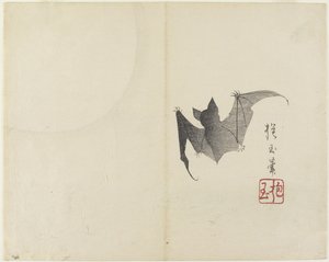 (Bat and Moon), ca. 1830