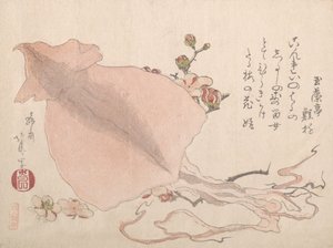 Torkade bläckfisk- och plommonblommor, tidigt 1800-tal