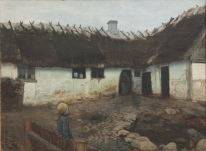 Utanför ett hem av Holger Møller