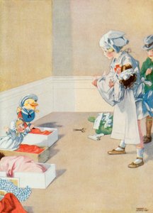 Illustration för Josephines födelsedag (färg litho) av Honor Charlotte Appleton