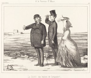 Vid Varenne Saint-Maur av Honoré Daumier