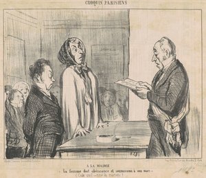 Hos borgmästaren... av Honoré Daumier