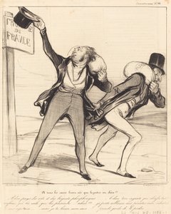Till alla välfödda hjärtan är hemlandet kärt!!! av Honoré Daumier
