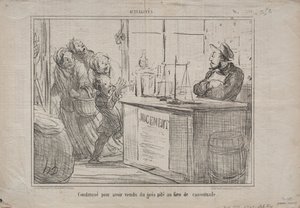 Aktualiteter (nr 252): Dömd för att ha sålt en hög med sand istället för fuktigt farinsocker av Honoré Daumier