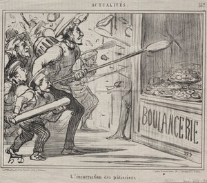 Aktualiteter (nr 557): Konditorernas uppror av Honoré Daumier