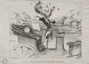 Aktualiteter (nr 81): Ankomsten till Alsace av den extraordinära kommissarien Coco Romieu av Honoré Daumier