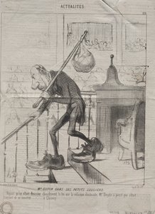 Aktualitet nr 128: Herr Dupin i sina små skor, 1850. av Honoré Daumier