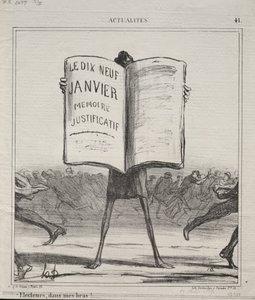 Aktualitet nr 41: Electors, in my arms!..., 1869. av Honoré Daumier
