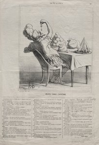 Aktualitet nr 43: Marsch utan fastan, 1869. av Honoré Daumier