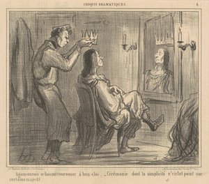 Agamemnon kröns bakom stängda dörrar av Honoré Daumier