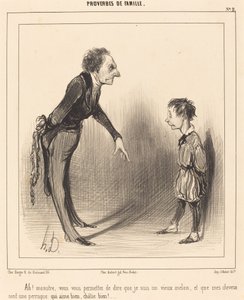Ah! monster, du tillåter dig själv... av Honoré Daumier