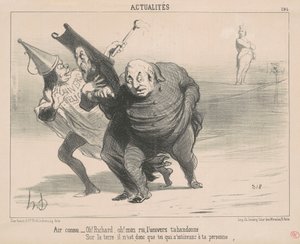 Air känd: Åh! Richard Åh! Min kung ... av Honoré Daumier