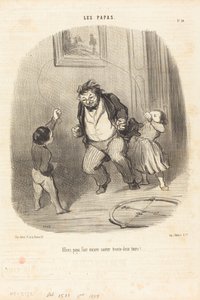 Kom igen, pappa... mer... trettiotvå varv!... av Honoré Daumier