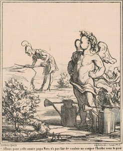 Låt oss gå för året pappa mars... av Honoré Daumier
