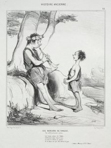 Ancient History, skylt 48: The Shepherds of Virgil, 31 december 1842. av Honoré Daumier