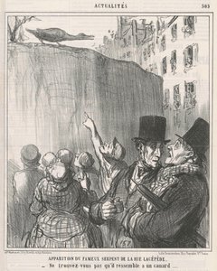 Utseendet av ... ormen av rue Lacépède av Honoré Daumier