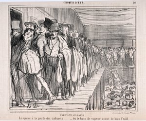 Konstverk av Honore Daumier (1808-1879) Charivari är från 1858: Serie CRUQUIS D