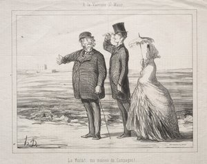 På Varenne-Saint-Maur: Se! Här är det, mitt hus på landet!, 1862. av Honoré Daumier