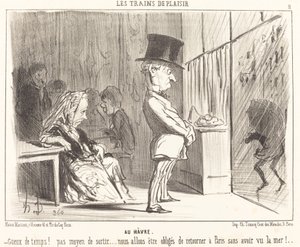 Till hamnen av Honoré Daumier