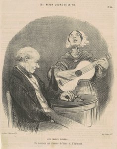 Till Champs Elysees av Honoré Daumier