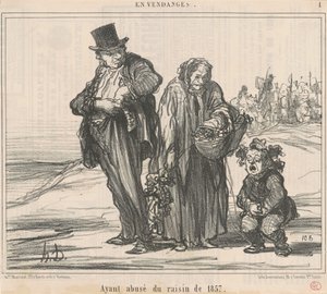 Efter att ha missbrukat 1857 års druva av Honoré Daumier