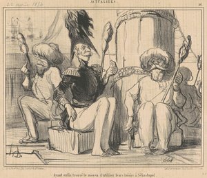 Har äntligen hittat ett sätt att använda sin fritid! av Honoré Daumier