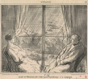 Efter att ha haft ... idén att åka ... av Honoré Daumier