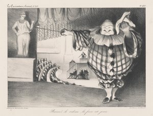 Sänk gardinen, farsen har tagit slut av Honoré Daumier