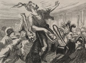 Operabal: länge leve lågorna av Honoré Daumier