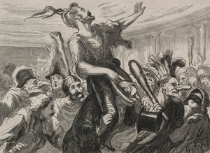 Opera Ball: länge leve flambarts. av Honoré Daumier