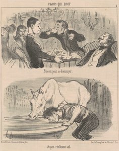Dregglar för att bli uttråkad av Honoré Daumier