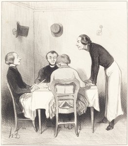 restaurang morot av Honoré Daumier