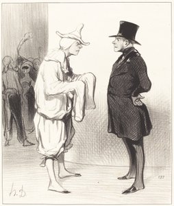 Ytterspelares morot av Honoré Daumier