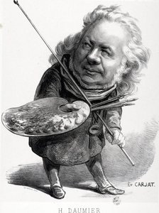 Tecknad av Honore Daumier (1808-1879), fransk gravör, målare och skulptör. Carjatgravyr (1828-1906). Mått: 29,5x23cm. Arbaud Museum. av Honoré Daumier