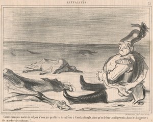 Kosackryttare som dog av törst... av Honoré Daumier