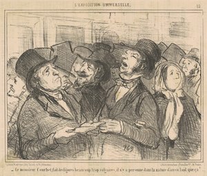 Den här Monsieur Courbet gör figurer ... vulgära ... av Honoré Daumier