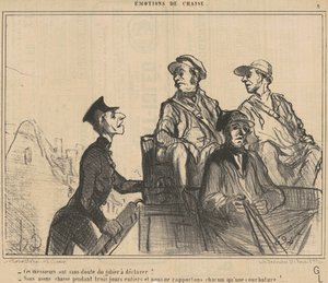 Dessa herrar har ... spel att deklarera? ... av Honoré Daumier