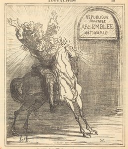 Den stackars Ludvig XIV tror inte sina ögon av Honoré Daumier