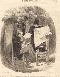 Vad de borgerliga gick med på att kalla en... distraktion av Honoré Daumier