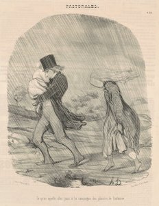 Vad vi kallar, ska njuta på landsbygden... av Honoré Daumier