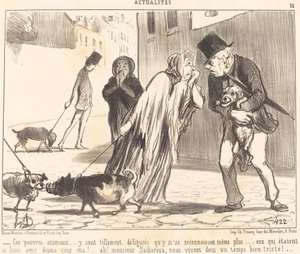 Dessa stackars djur... känner inte igen varandra... längre... av Honoré Daumier