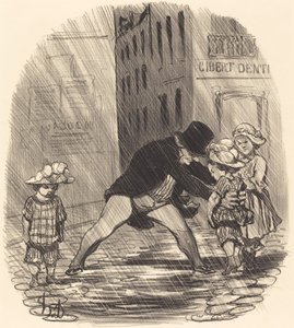 Det är dumt att ha på vintern... av Honoré Daumier