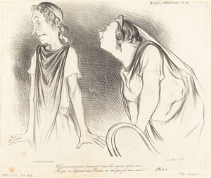 Strid mellan Horatii och Curiatii, av Giuseppe Cesari (1568-1640), fresk, Hall of Horatii och Curiatii, Conservatories Palace, Rom, Romarriket, Italien av Honoré Daumier